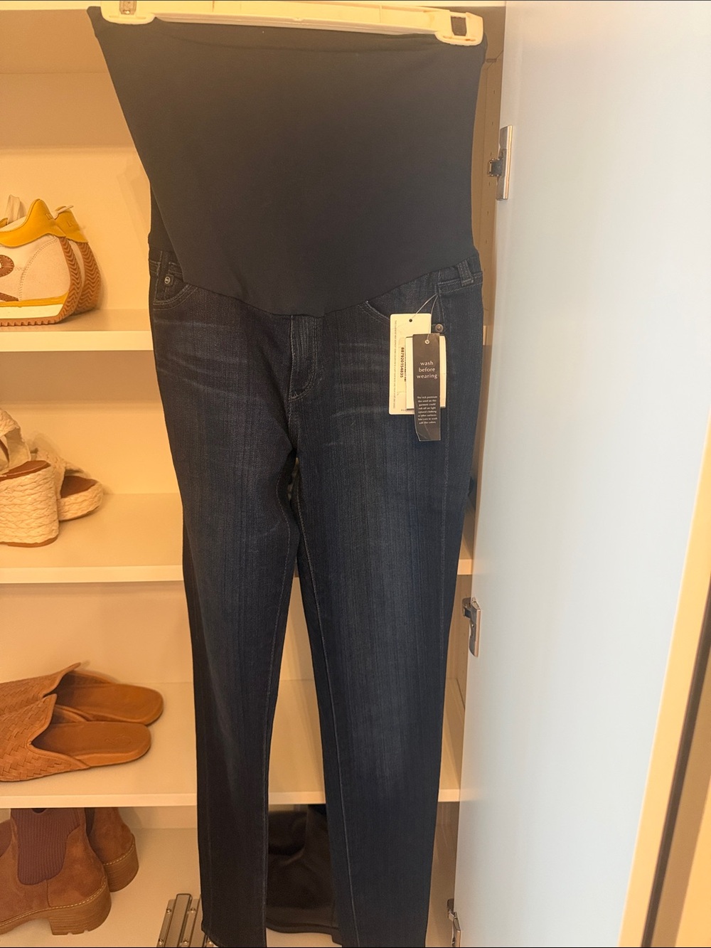 Maternity jeans!!!! NWT  size 26 
AG Adriano Goldschmied Dark Indigo Skinny Jean